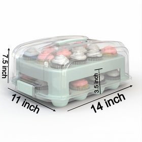 Two-tier Top Shelf Elements cupcake box doubles capacity for events and gatherings