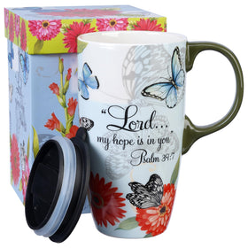 Topadorn 17oz ceramic mug with handle for easy grip and travel use.