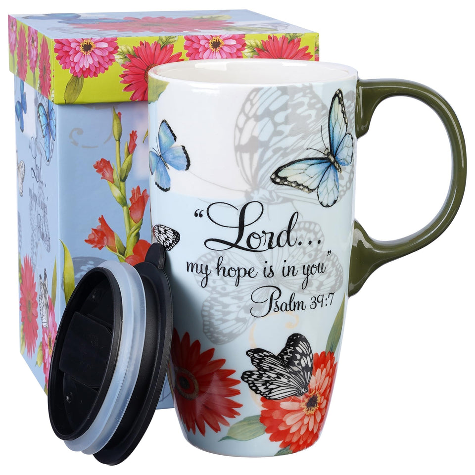 Topadorn 17oz ceramic mug with handle for easy grip and travel use.