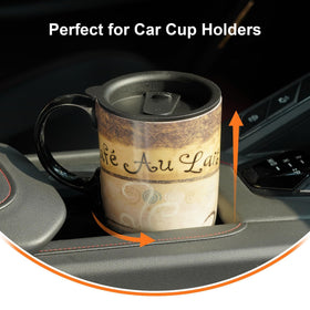 Topadorn ceramic mug with handle provides a comfortable daily grip