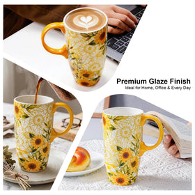 Topadorn leak-proof lid on travel mug keeps liquids secure.