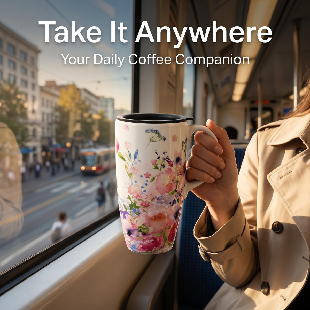 Holding a Topadorn mug shows a comfortable daily-use grip.