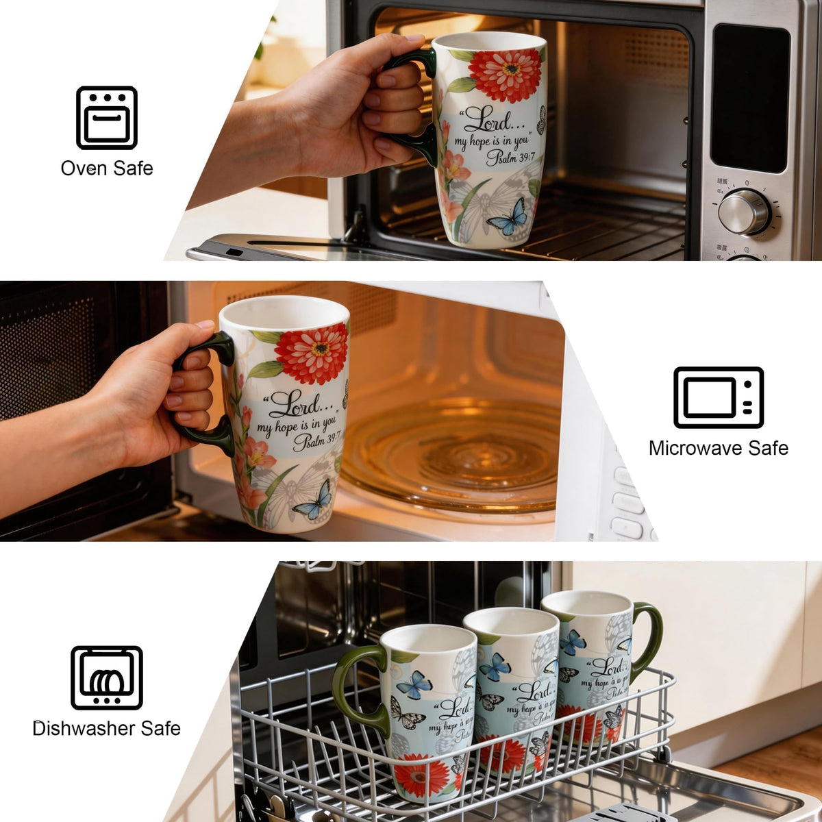 Topadorn travel mug offers comfortable grip for on-the-go use.
