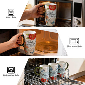 Topadorn travel mug offers comfortable grip for on-the-go use.