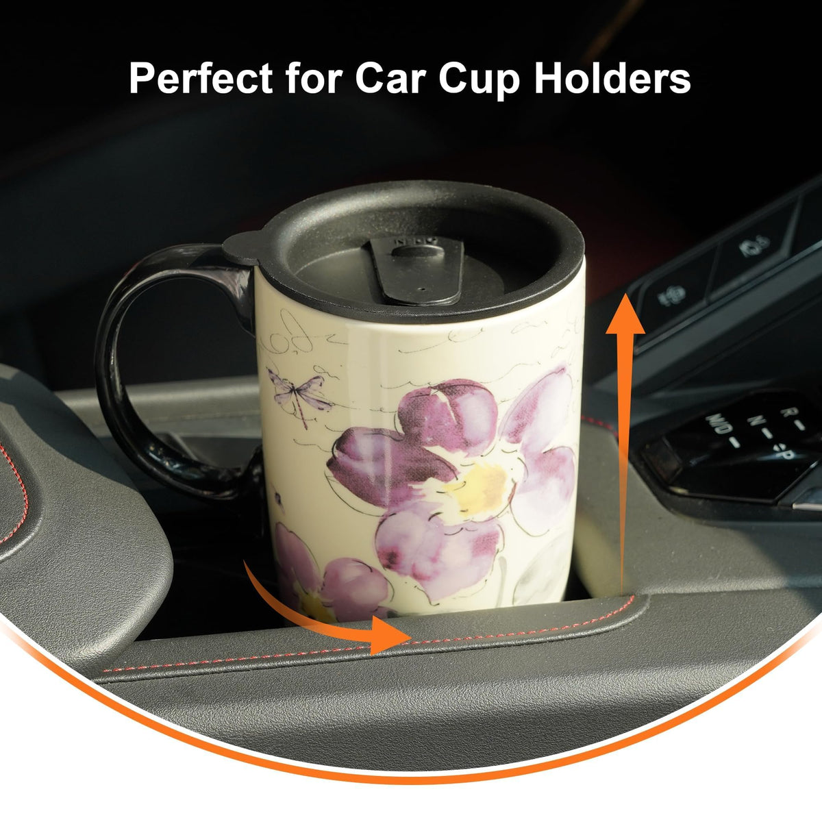 Topadorn sealed lid with silicone ring keeps beverages warm or cold.