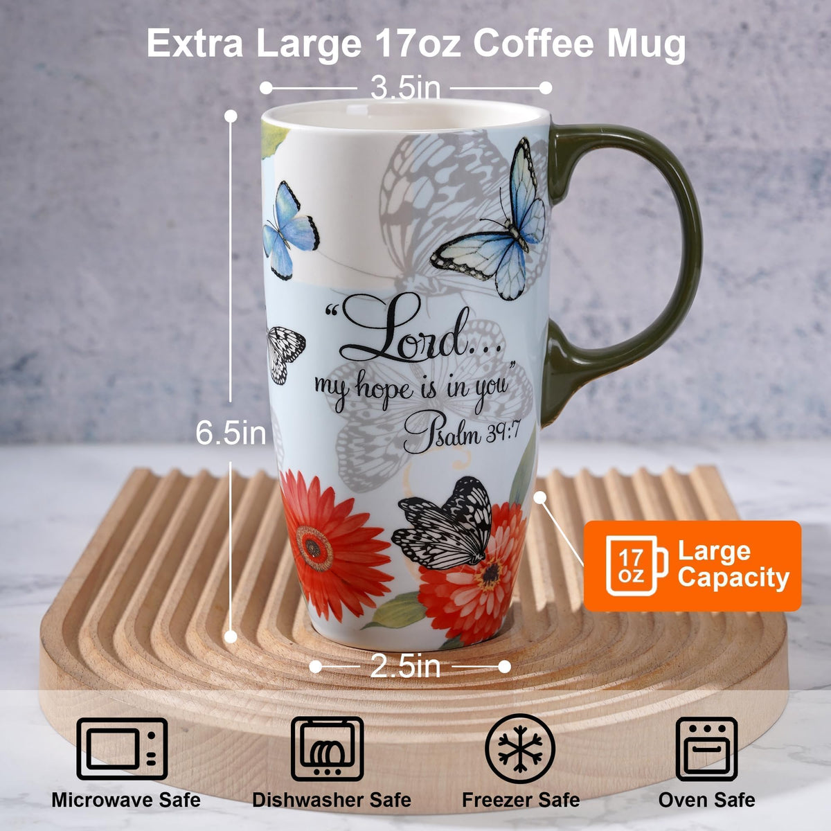 Topadorn ceramic travel mug combines style with practical design.