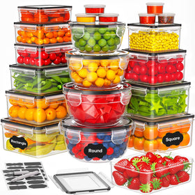 TOPCHASE 42pcs set shown in full assembly for organized kitchen storage.