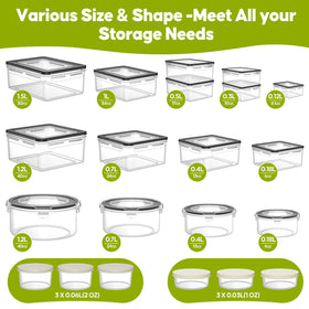 TOPCHASE airtight leakproof containers with silicone seal prevent spills.