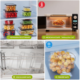 TOPCHASE leakproof locking clips provide secure seals on every container.