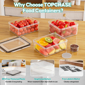 Topchase rectangular 17oz container perfect for snacks and portion control