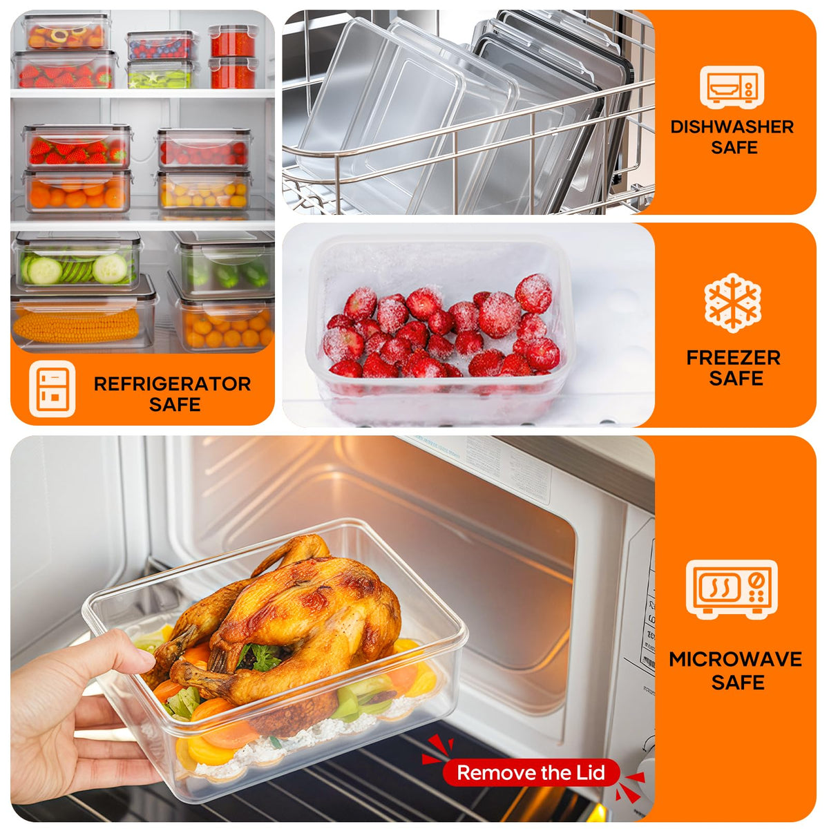 TOPCHOICE dishwasher-safe containers simplify cleanup