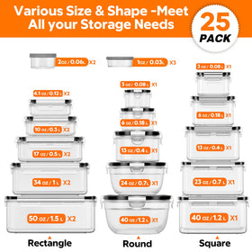 TOPCHOICE stackable design saves pantry space