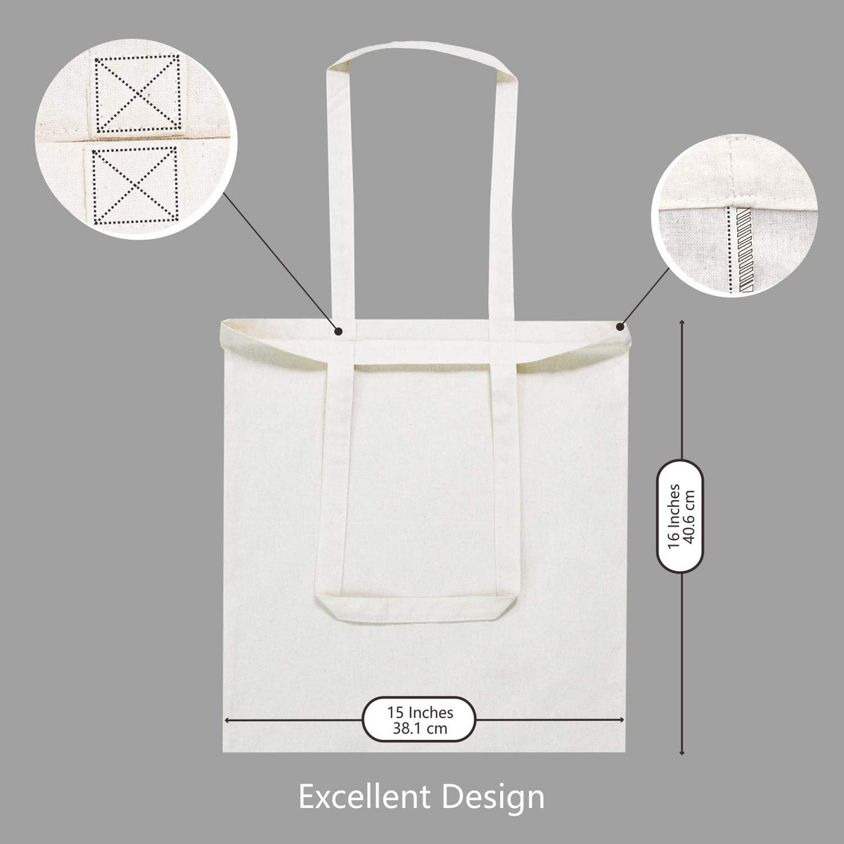 TopDesign tote bag designed for decorating and crafts with dye or vinyl options.