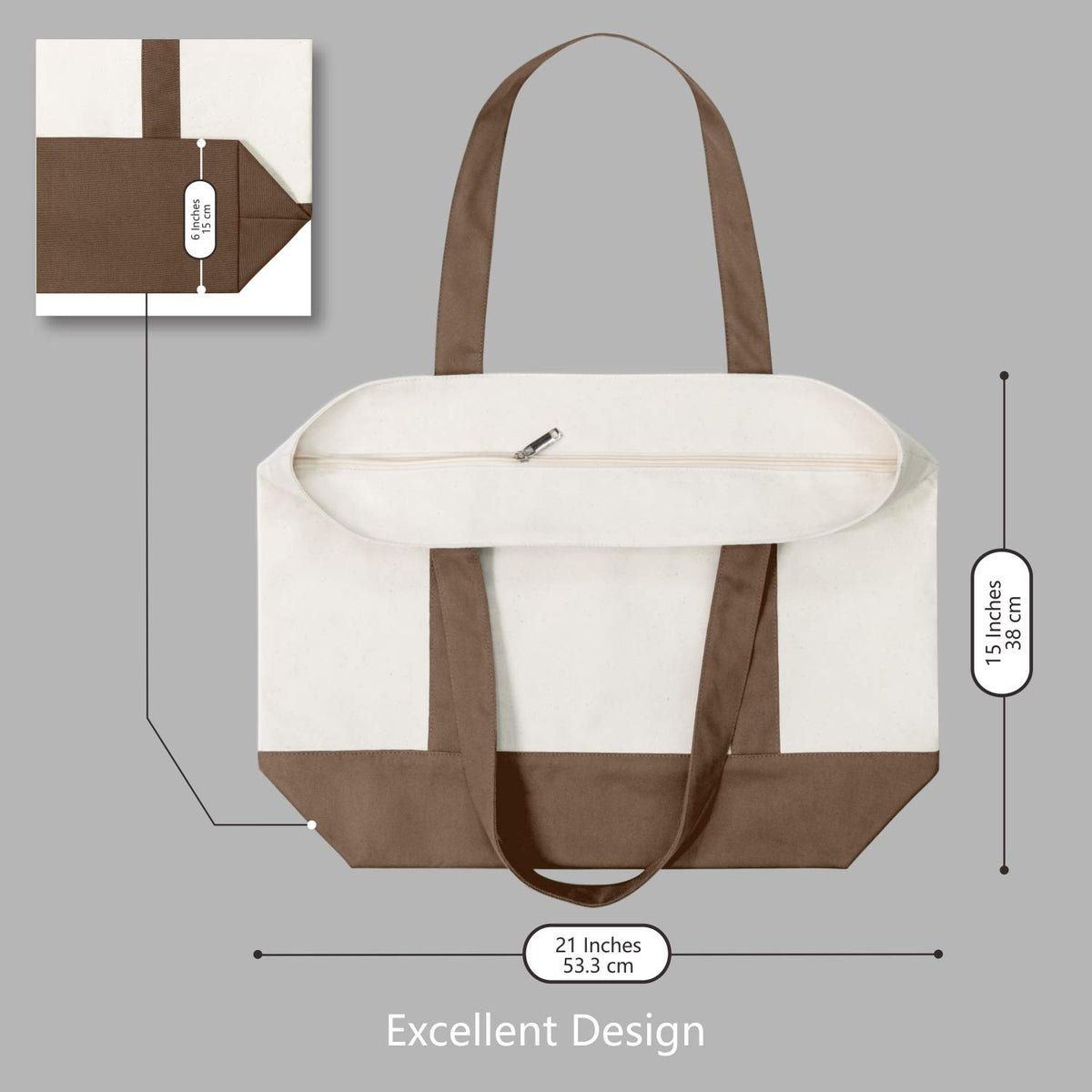TopDesign tote shown in multi-purpose use for daily tasks