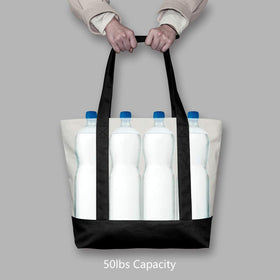 TOPDesign multi-use tote ideal for shopping, school, and gym.