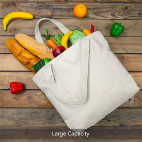 TOPDesign durable canvas tote made from 12oz material for daily use.