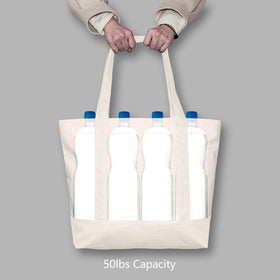 TOPDesign eco-friendly tote promotes reusable shopping and reduces waste.