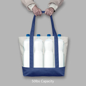 TopDesign 6-Pack tote reinforced stitching highlights durability