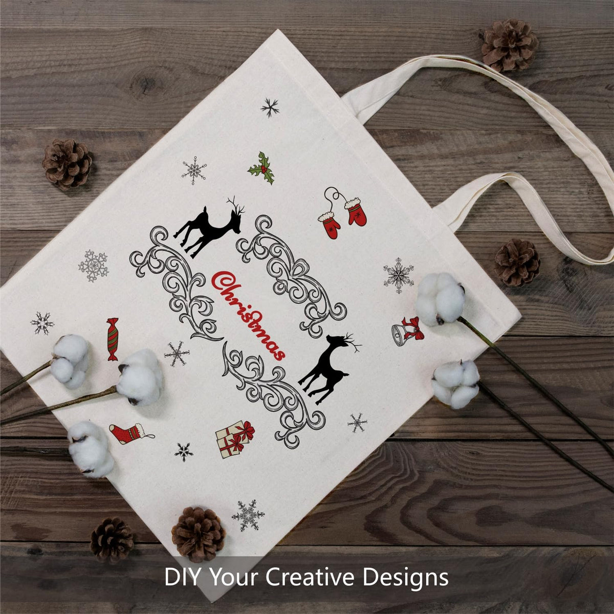 TOPDesign eco-friendly natural cotton tote suitable for DIY projects.