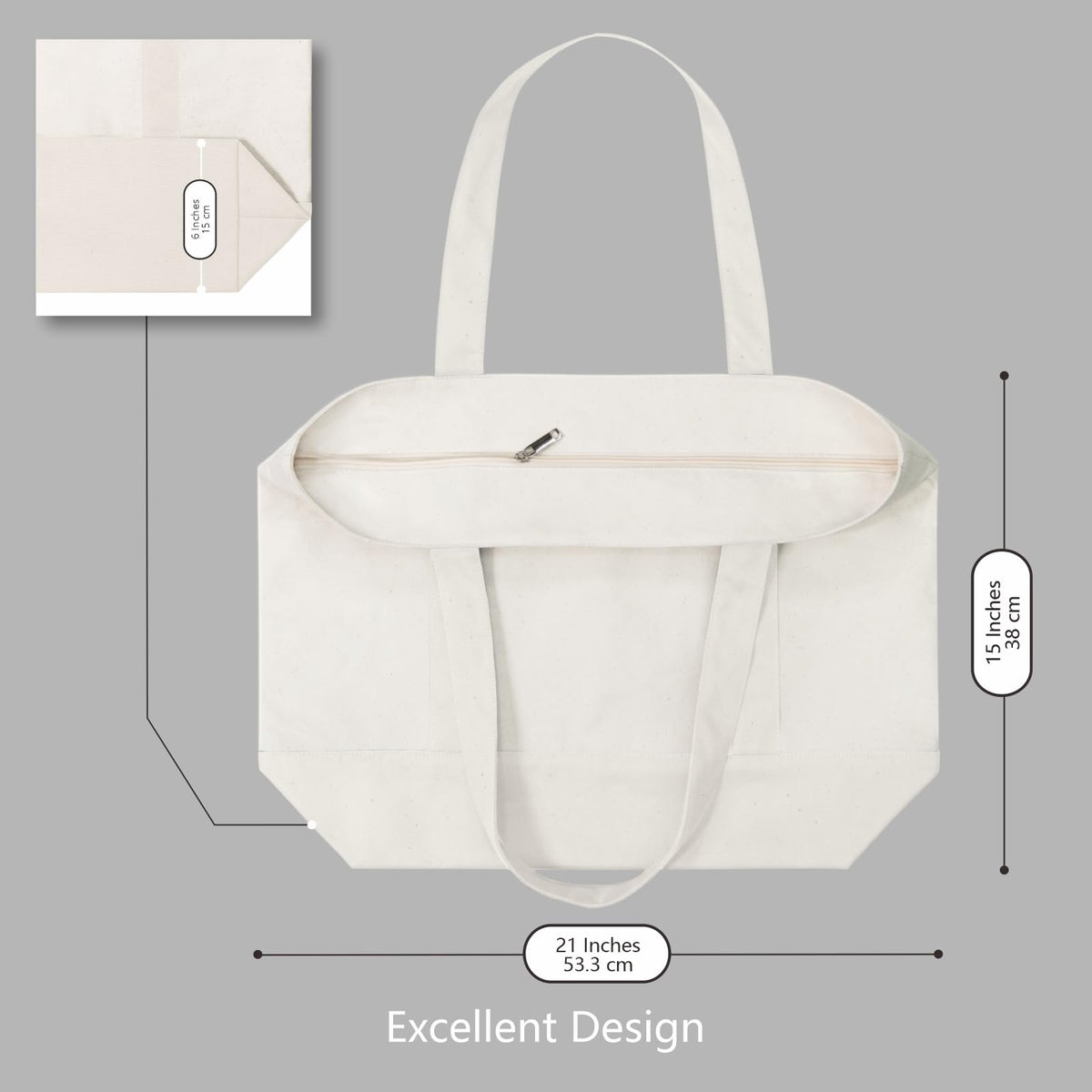 TOPDesign eco friendly reusable bag to reduce disposable packaging.