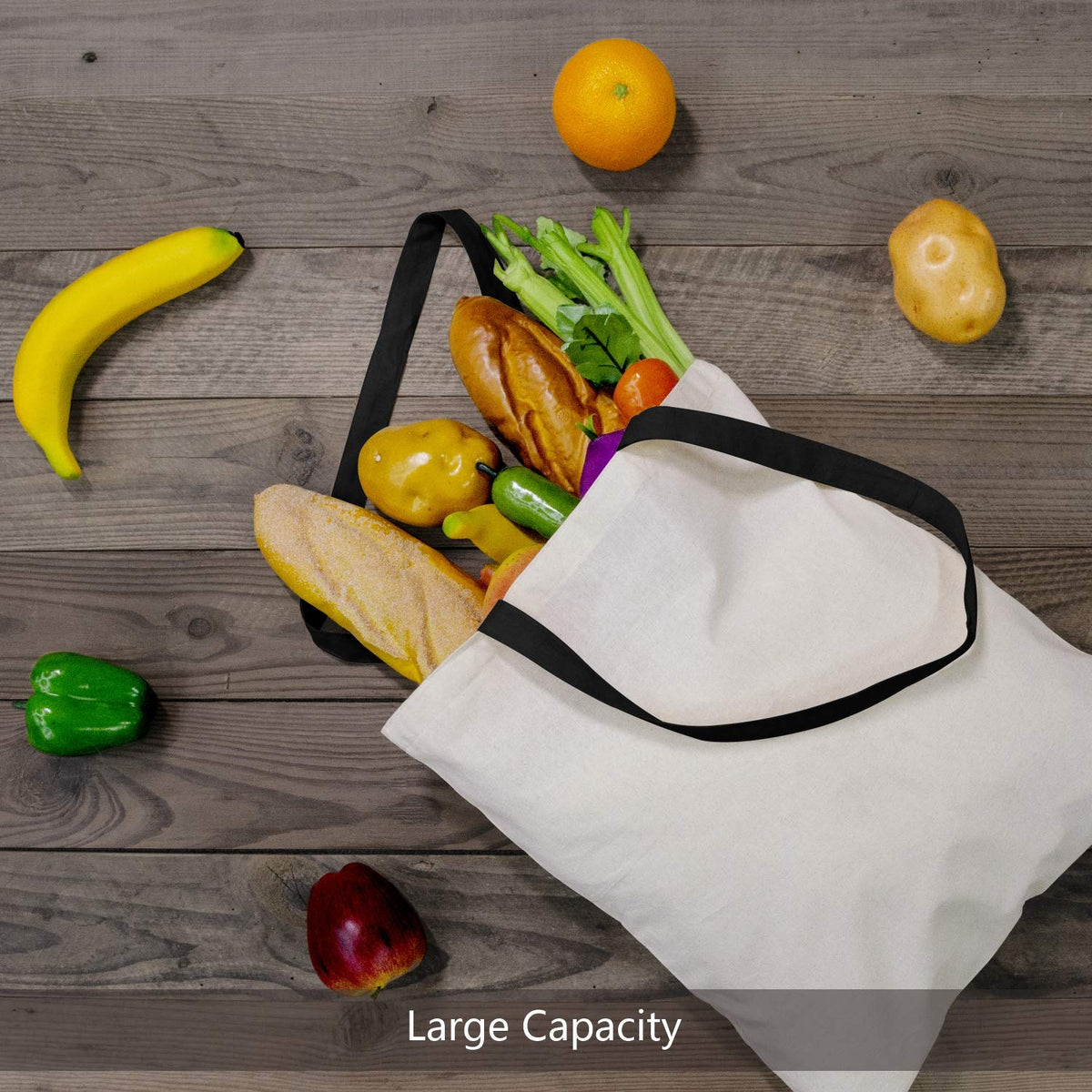 TOPDesign eco-friendly reusable bag helps reduce disposable waste.