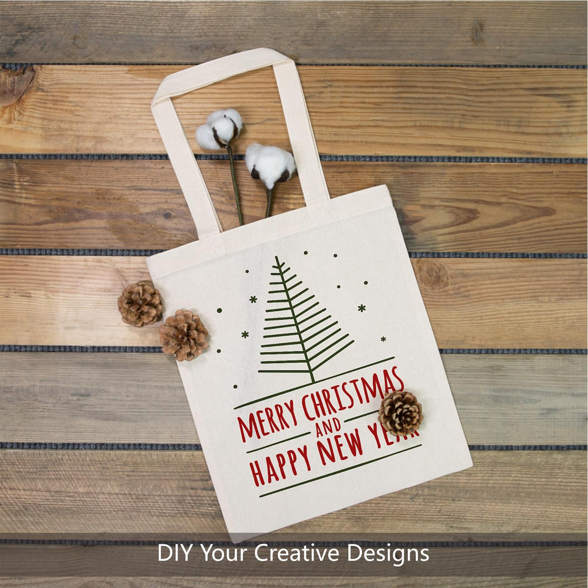 TOPDesign tote bag features internal cross-stitching for added durability.