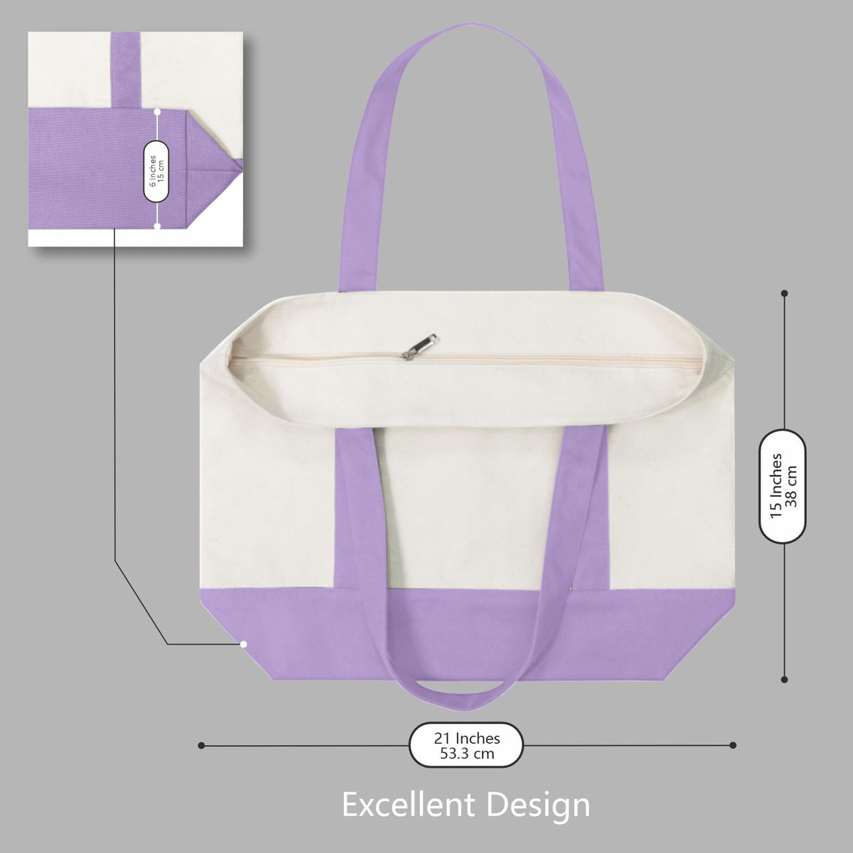 TOPDesign tote bag supports versatile daily use in many settings.