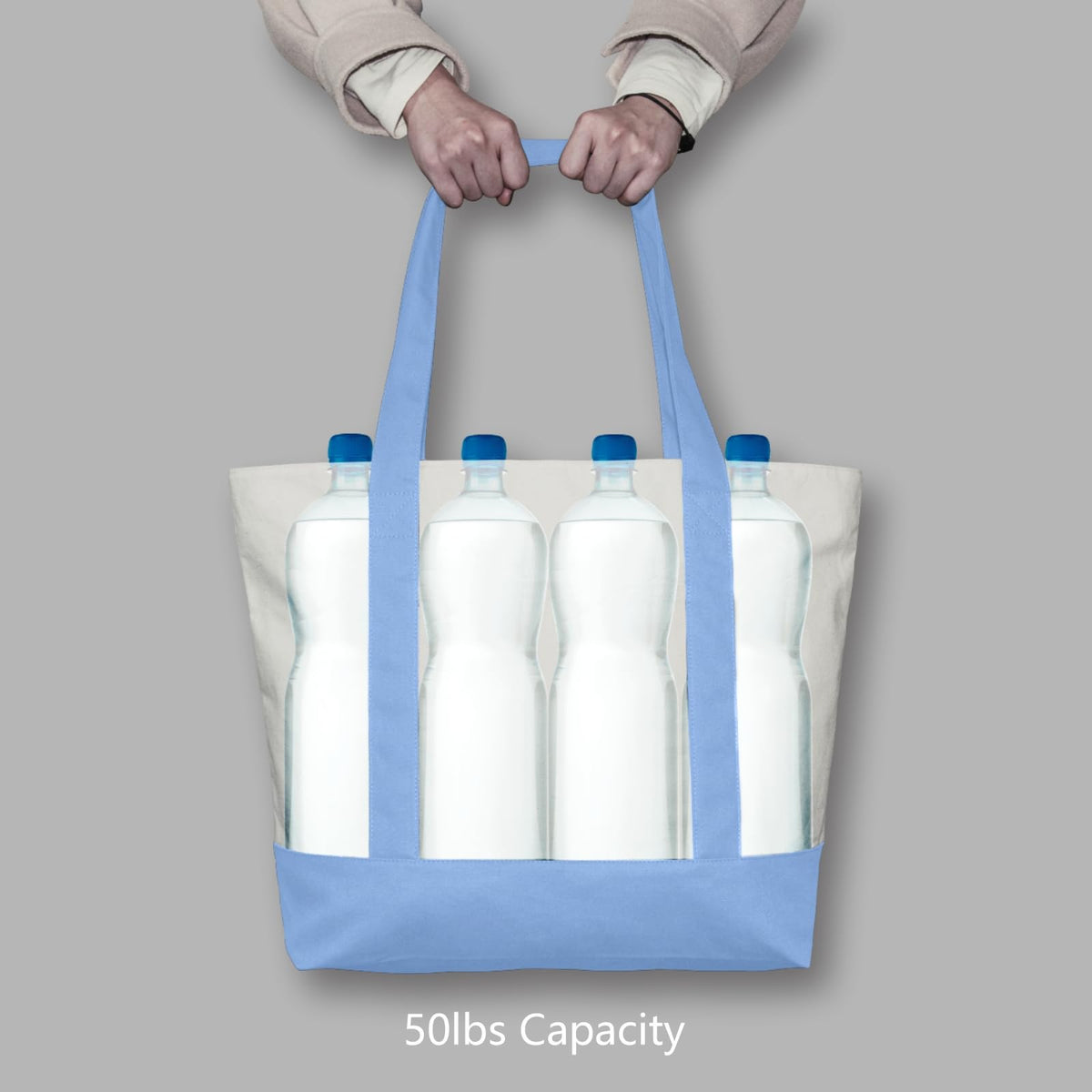 Versatile TOPDesign tote suitable for beach, groceries, travel, and more.
