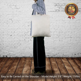 TOPDesign tote with reinforced 1x25 inch handles for comfortable carry.