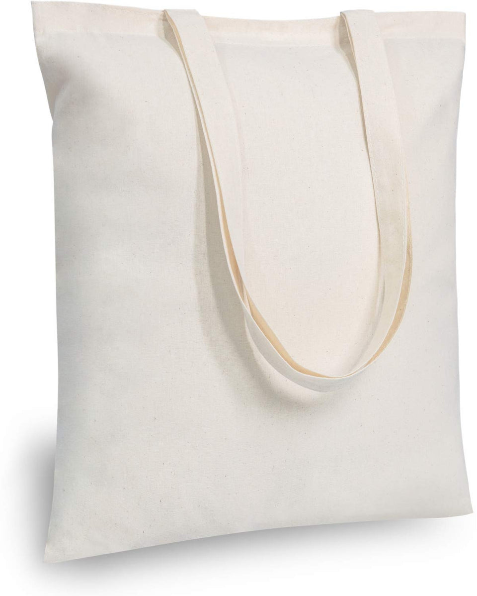 TopDesign tote bag flat view highlighting 16W x 15H size for grocery trips.