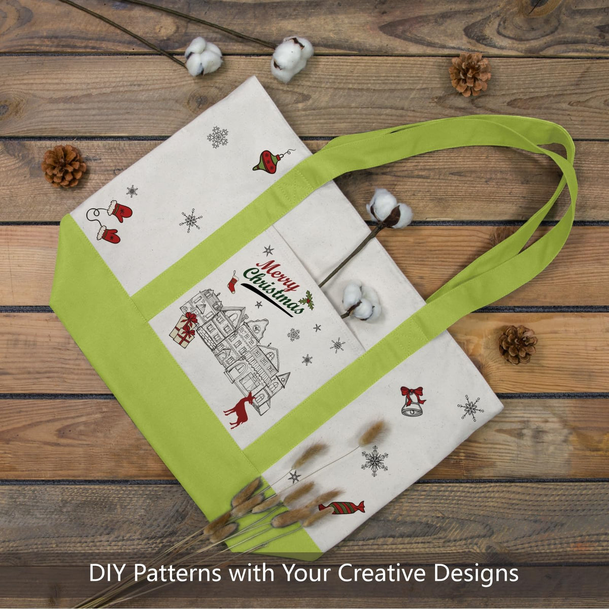TopDesign durable canvas tote made from 12oz cotton for long-lasting use
