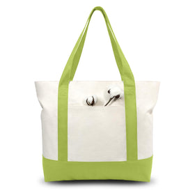 TopDesign tote bag with external pocket for easy access on errands