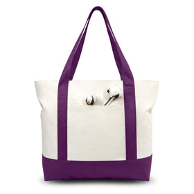 TOPDesign tote bag with external pocket for easy access during errands.