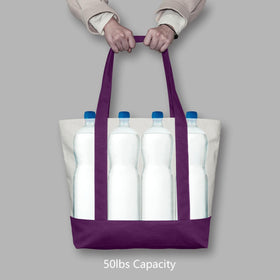 TOPDesign tote bag suits multi-purpose use like school, travel, and gym.