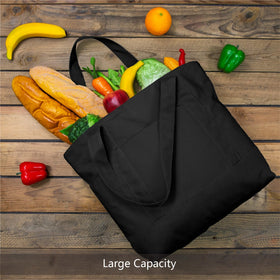 TopDesign tote bag carried over shoulder for comfortable all-day use.