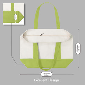 TopDesign tote features a comfortable over-the-shoulder 25-inch strap