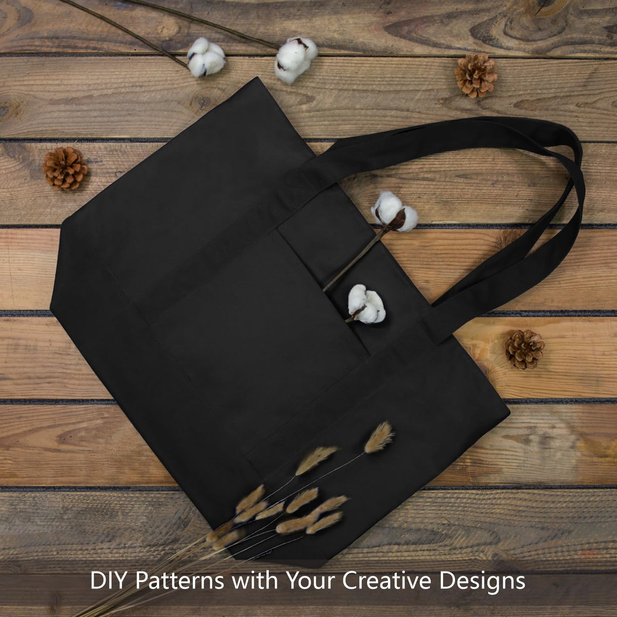 TopDesign tote bag with top zipper closure keeps contents secure.