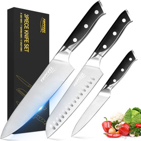 Topfeel professional chef knife 8-inch blade close-up for precise slicing