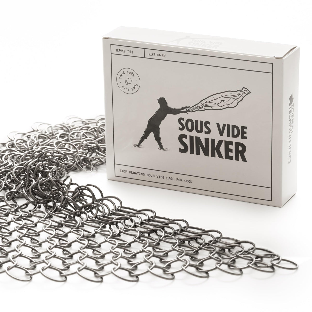TopHat 304 stainless steel sinker resists heat and corrosion for reliable use