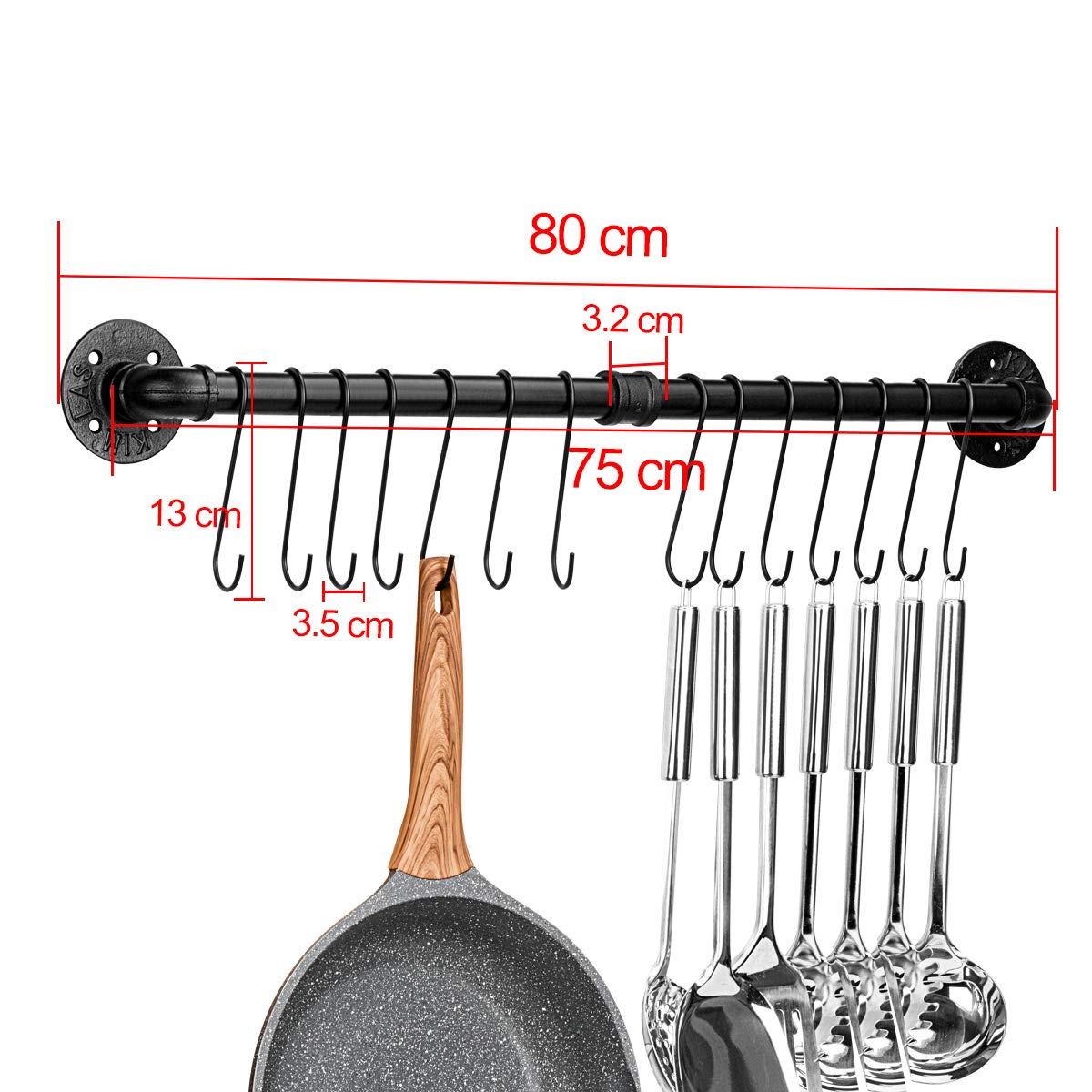 Toplife detachable lid organizer allows quick lid access and tidy storage.