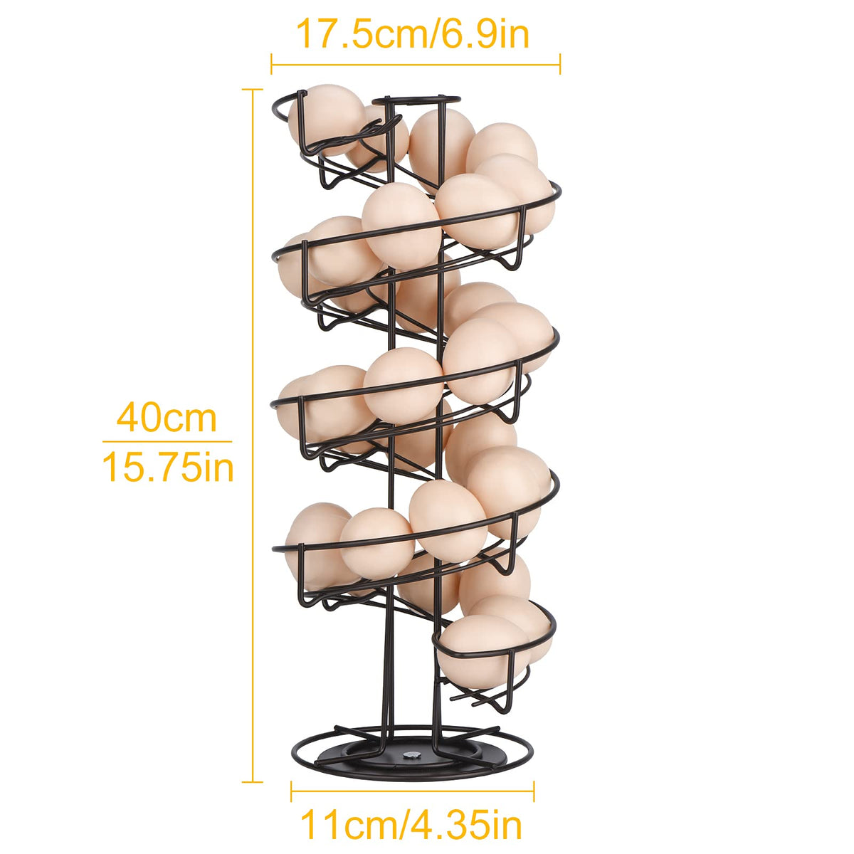 Toplife egg skelter with rose-gold wire frame adds modern kitchen style