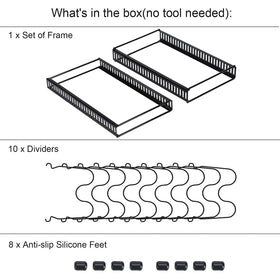 Versatile storage for lids, cutting boards, and bakeware with Toplife.
