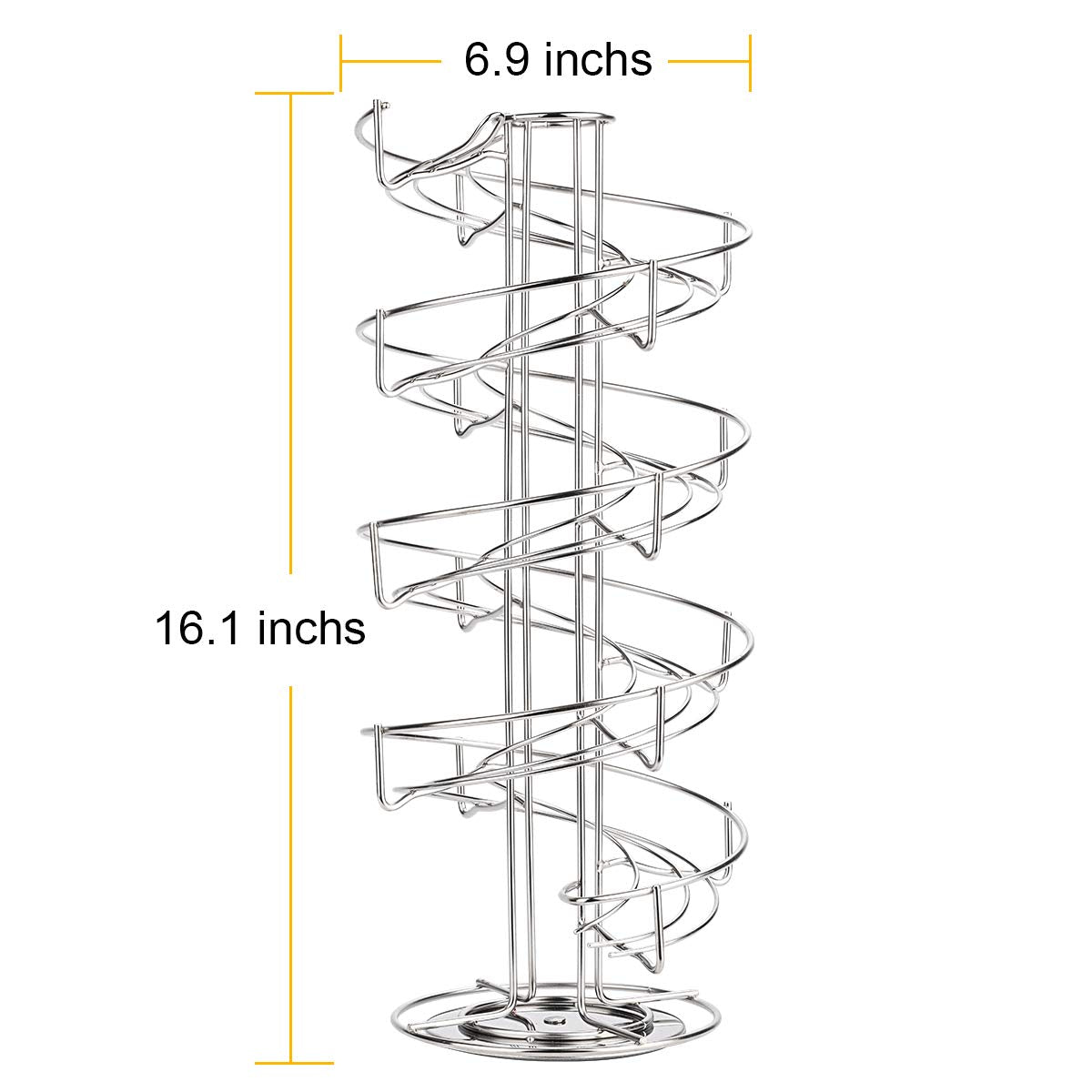 Toplife spiral egg skelter with non-slip base stays steady during use.