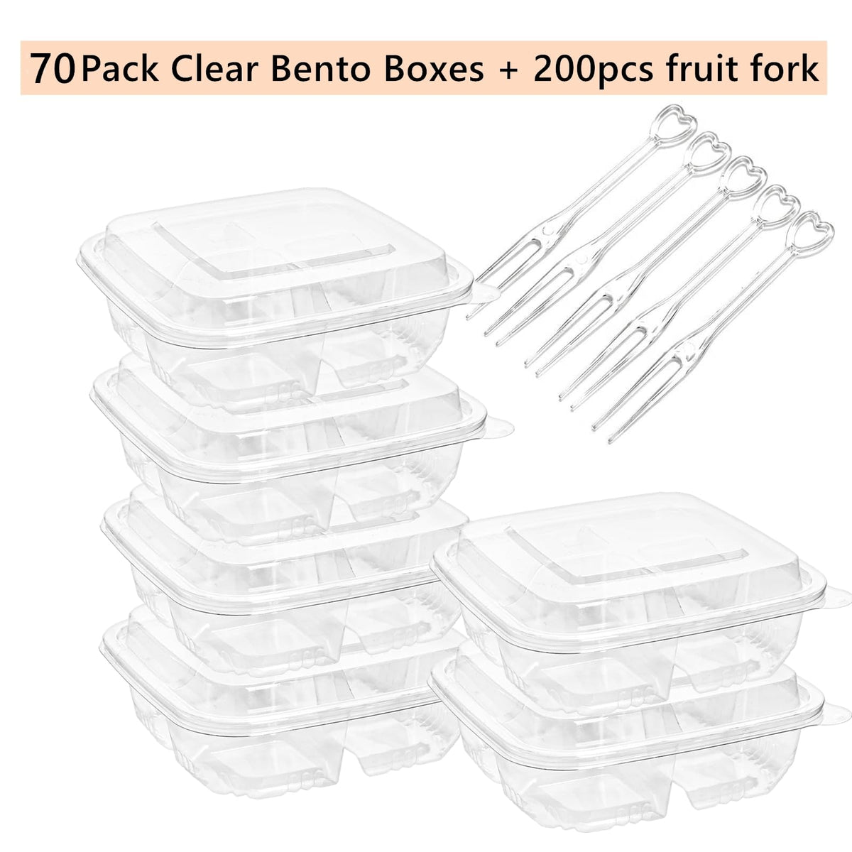 ToppYuanZea BPA-free PET plastic bento keeps foods fresh and safe.