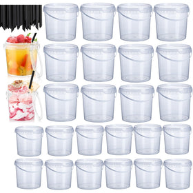 ToppYuanZea ice cream bucket 25oz with lid for DIY treats and servings