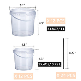 ToppYuanZea 33oz bucket with lid, ideal for larger party drinks