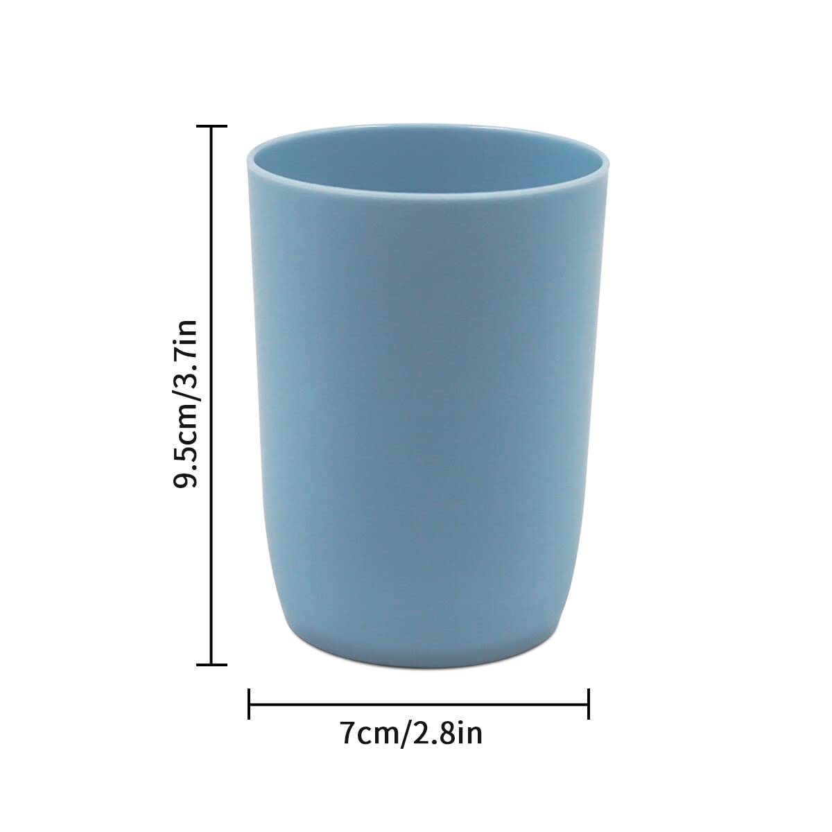 Topsky large-capacity toothbrush cup holds more water for thorough rinses.