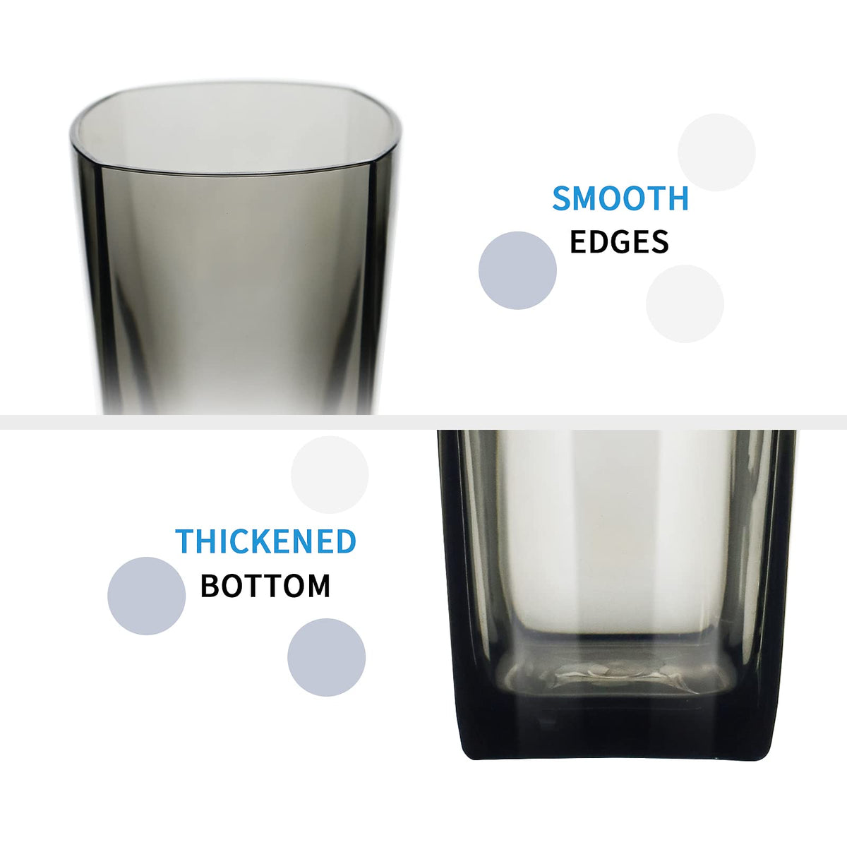 Top-spring BPA free six pack plastic tumblers for safe reuse