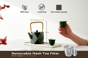 Toptier 30 oz capacity for 2–4 cups of tea