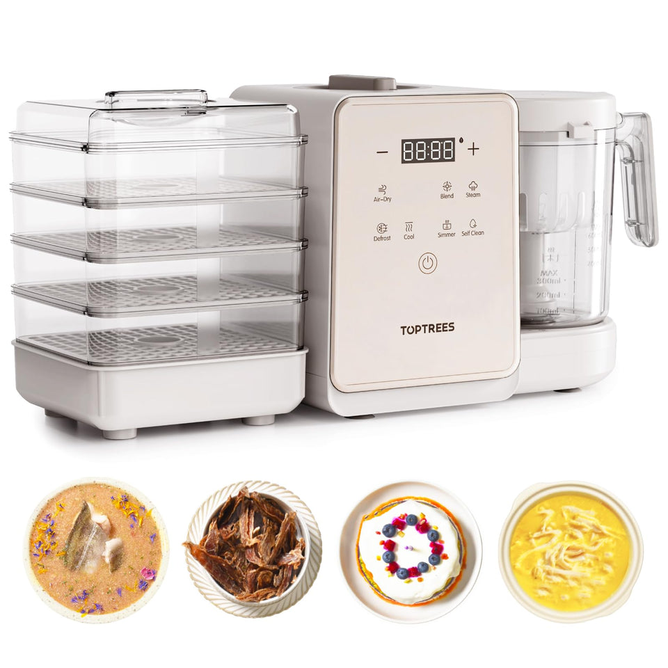 TOPTREES Pet Fresh Maker front view, compact design for easy kitchen placement.